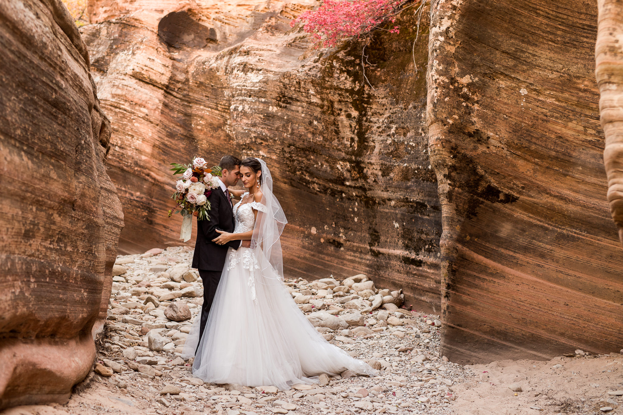 Slot Canyon Wedding Portraits