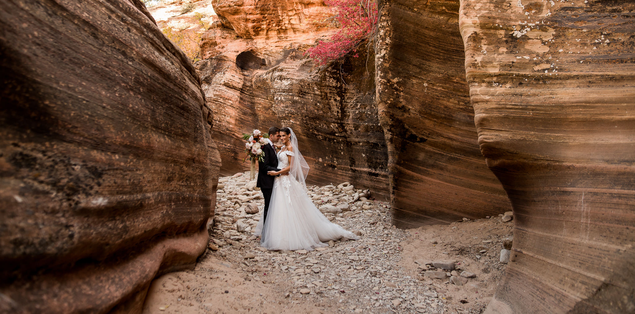 Slot Canyon Wedding Portraits