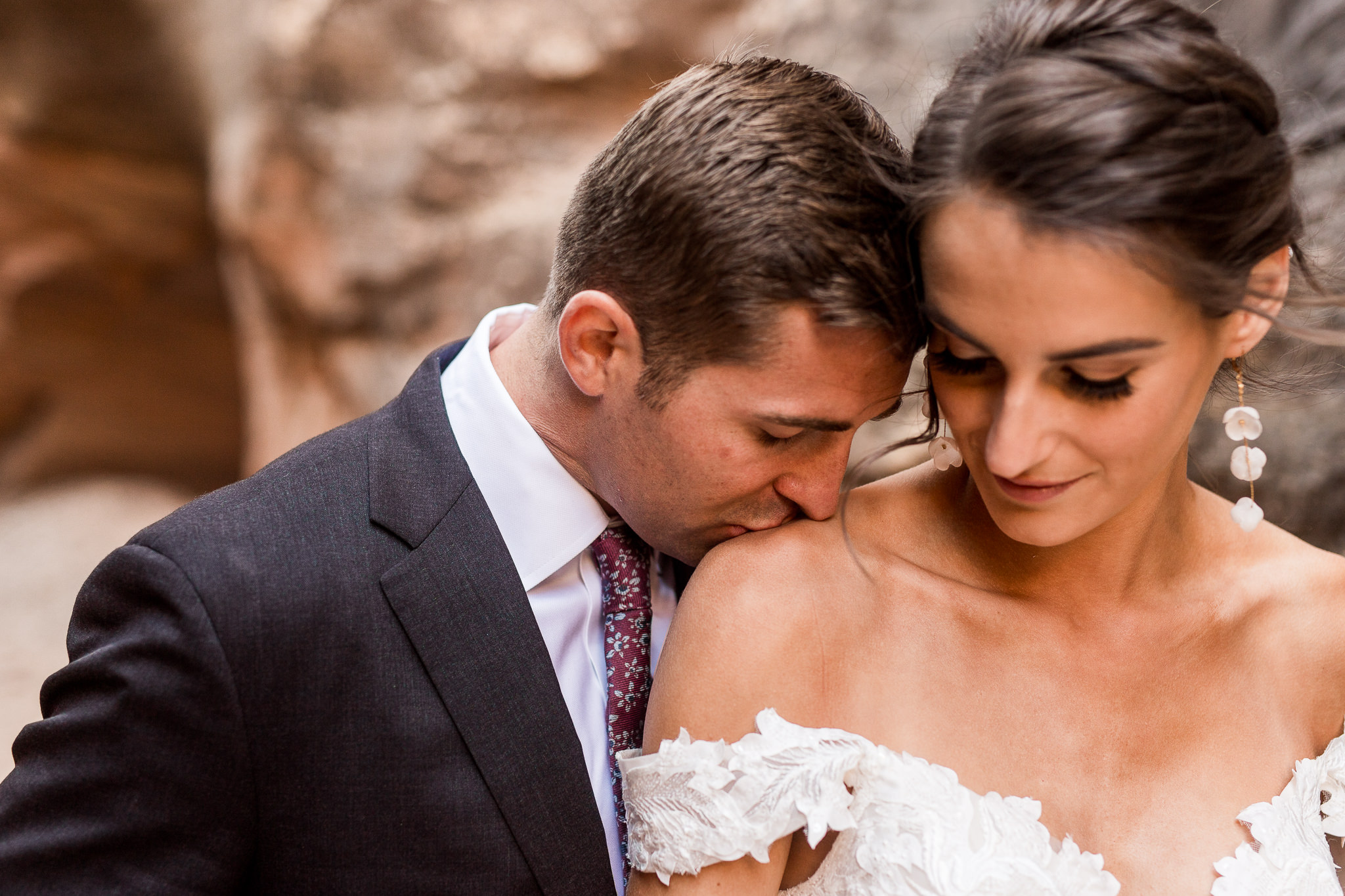 Slot Canyon Wedding Portraits