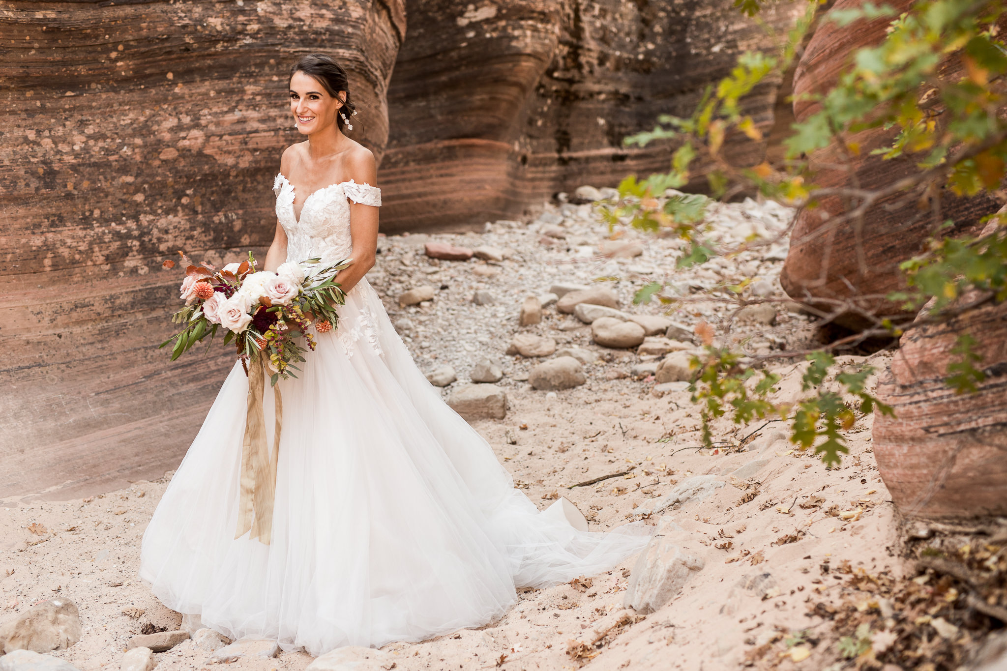 Slot Canyon Wedding Portraits