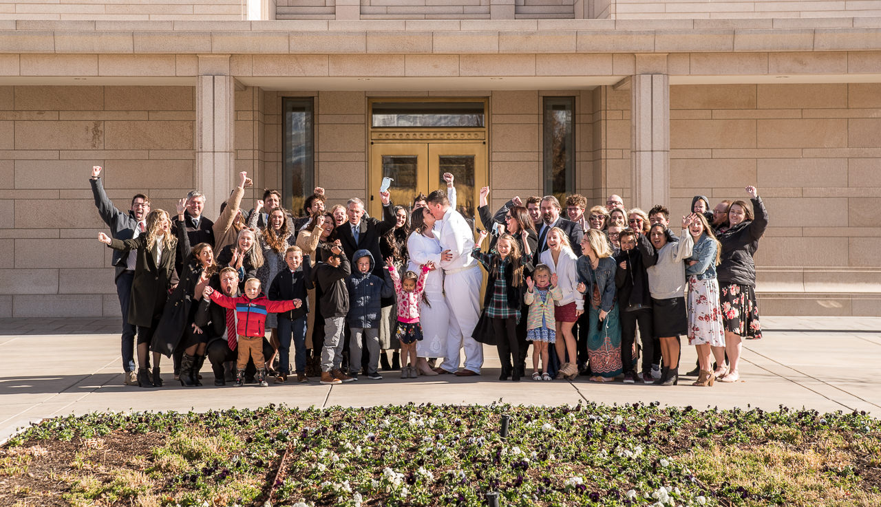 Bride and Groom Temple Family Portraits