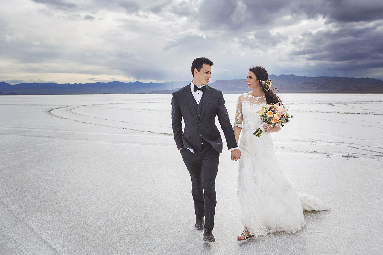 Wedding Photos on the Salt Flats