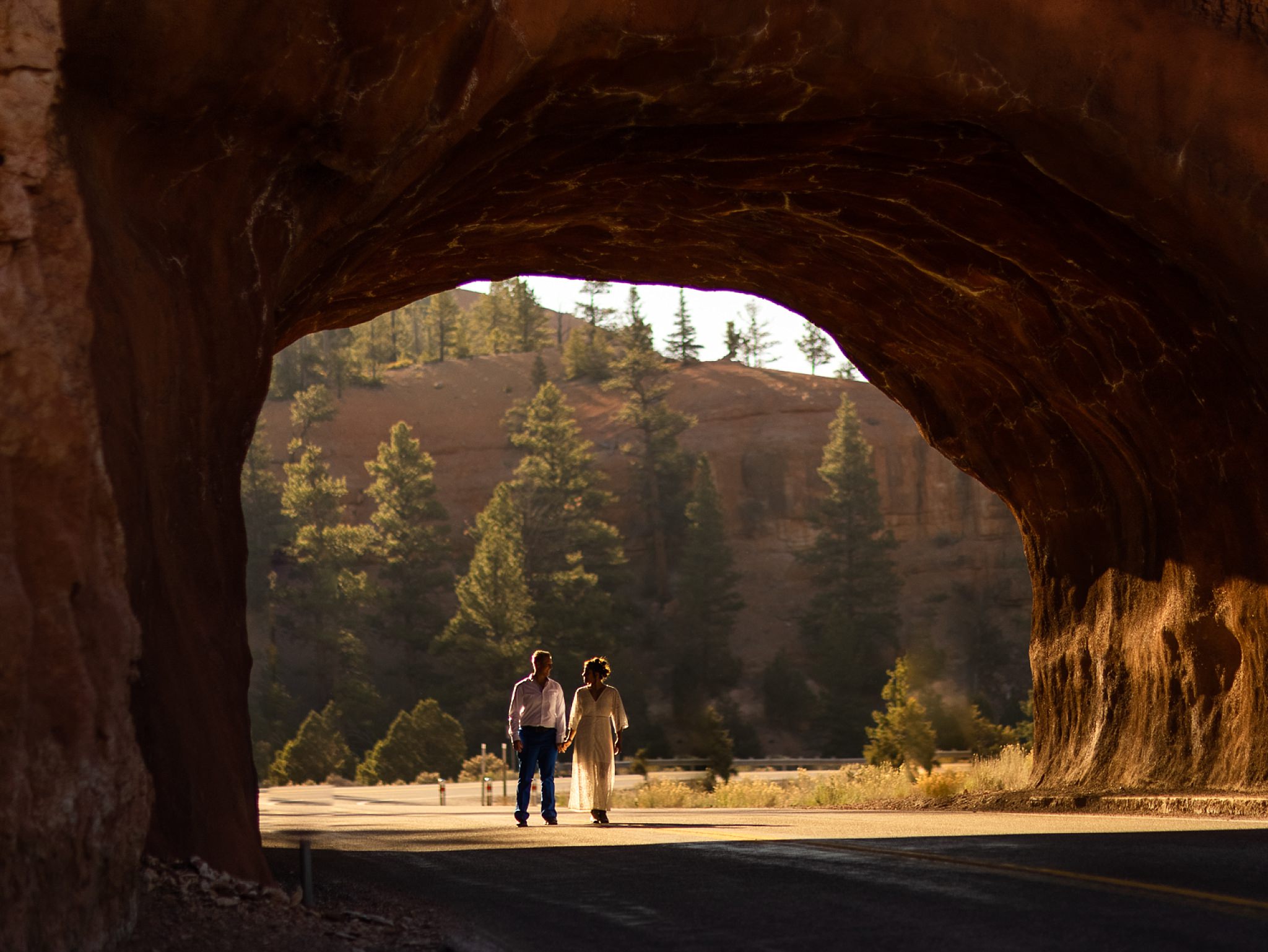 Bridal Portraits in Tunnel