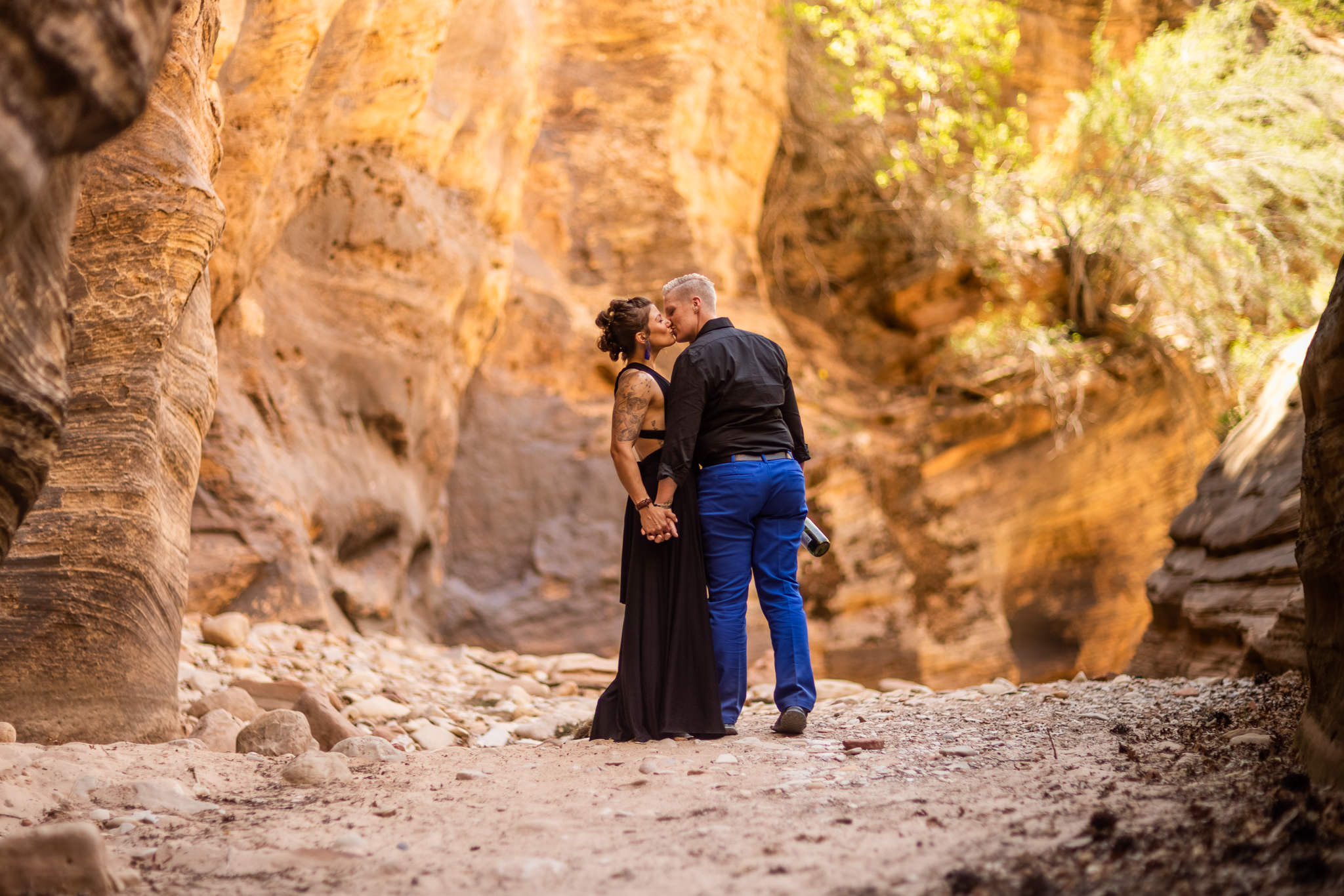 Slot Canyon Wedding Portraits