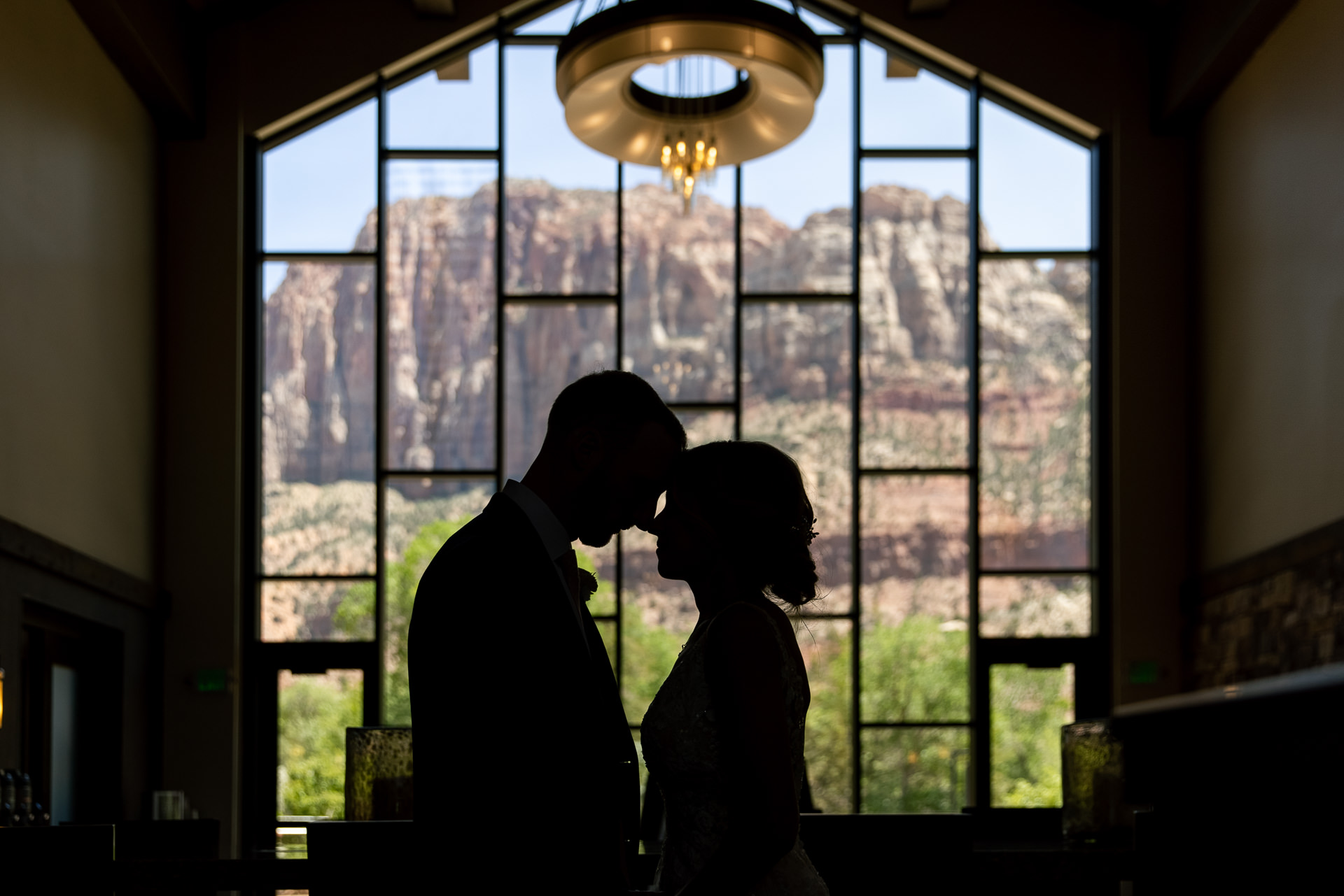 Bride Gets Ready in Hotel Room Before Wedding