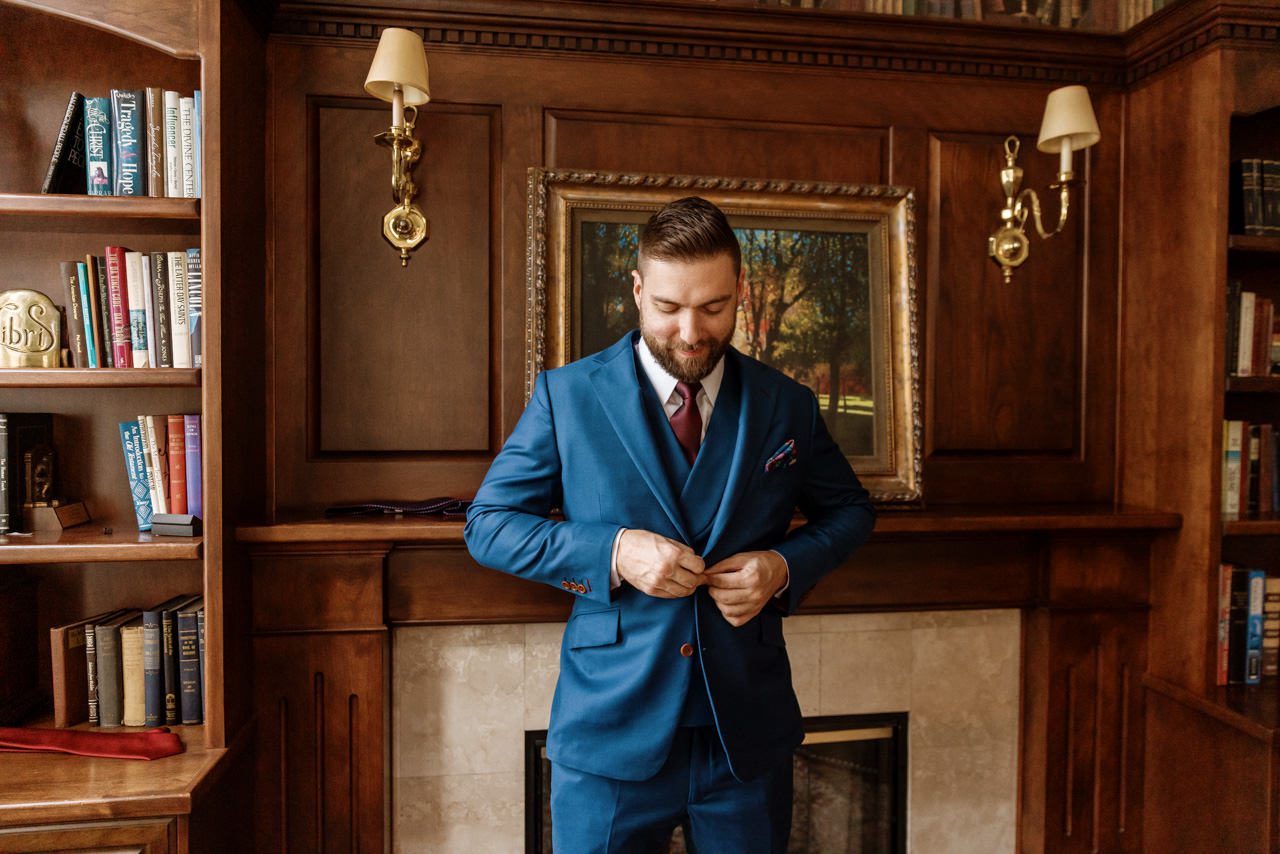 Groom before wedding